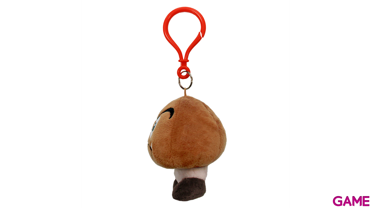 Colgante 3D de peluche Goomba para bolsos y mochilas-0