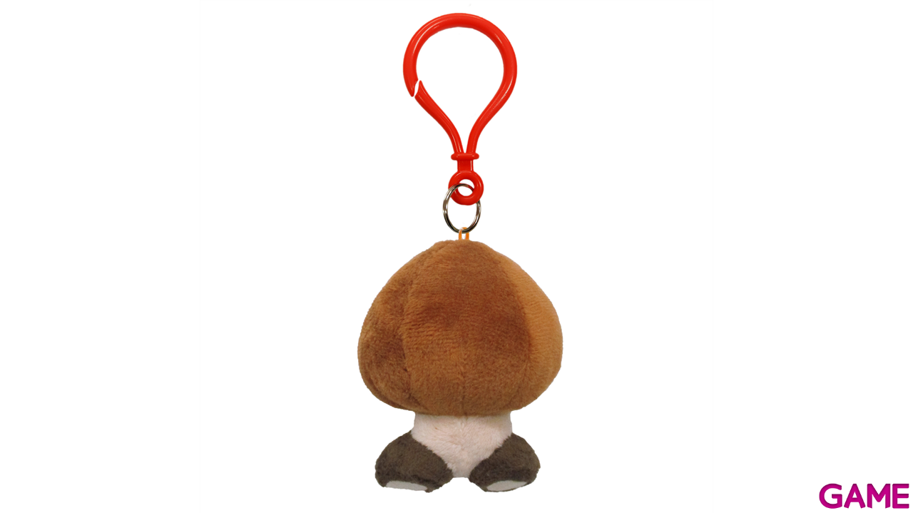 Colgante 3D de peluche Goomba para bolsos y mochilas-2