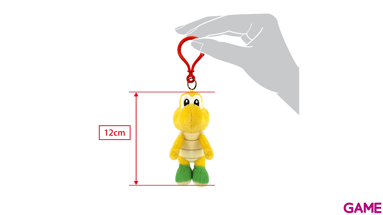 Colgante 3D de peluche Koopa Troopa para bolsos y mochilas-2