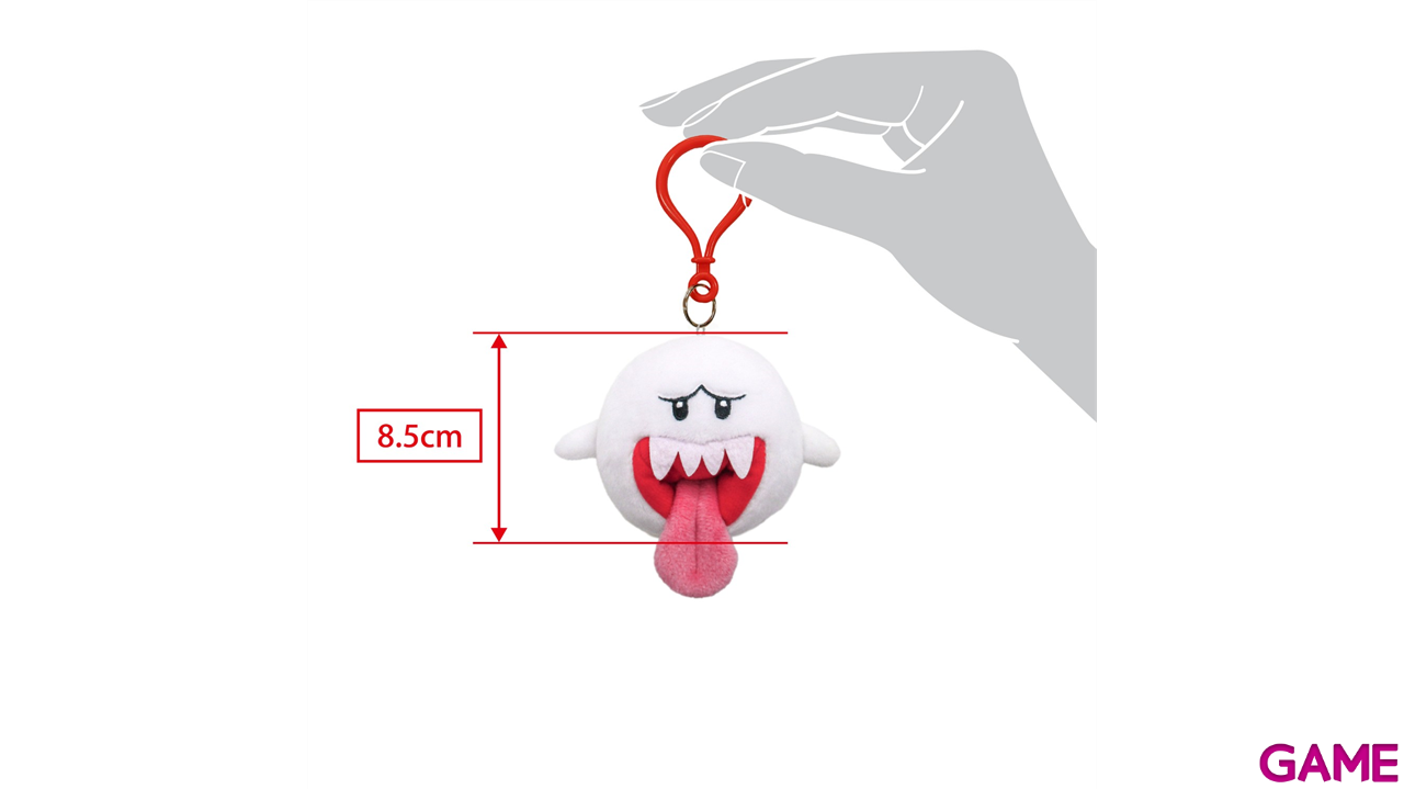 Colgante 3D de peluche Boo para bolsos y mochilas-0