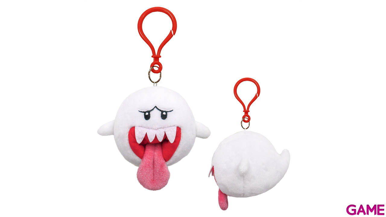 Colgante 3D de peluche Boo para bolsos y mochilas-3