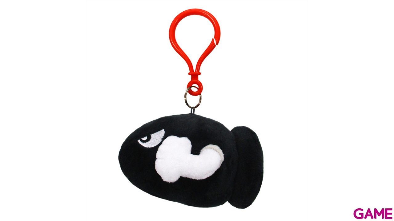 Colgante 3D de peluche Bullet Bill para bolsos y mochilas-0