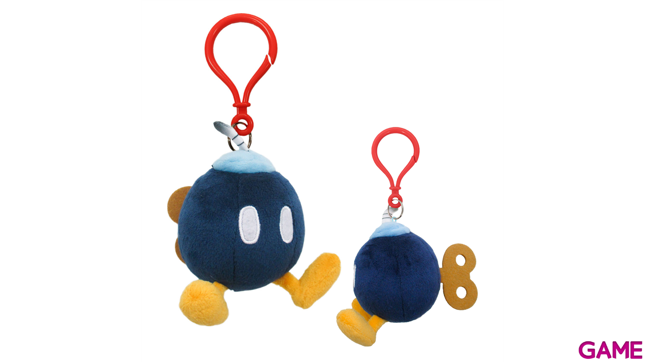 Colgante 3D de peluche Bob-Omb para bolsos y mochilas-1