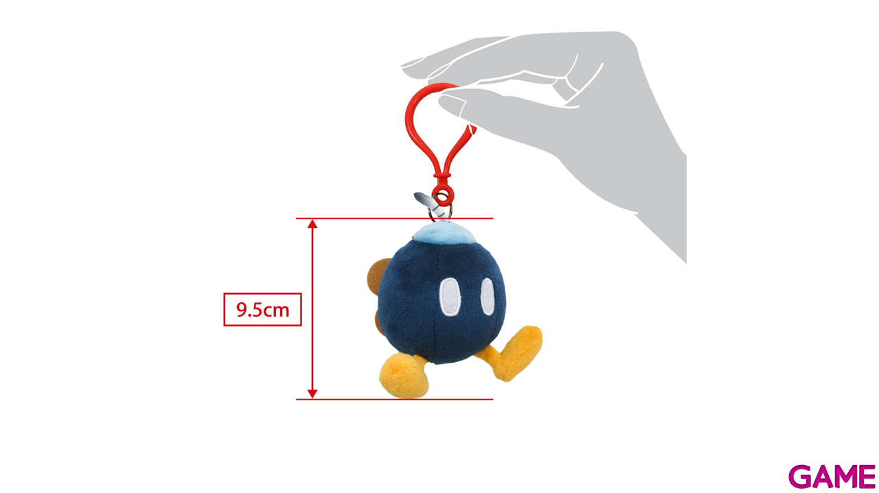 Colgante 3D de peluche Bob-Omb para bolsos y mochilas-2