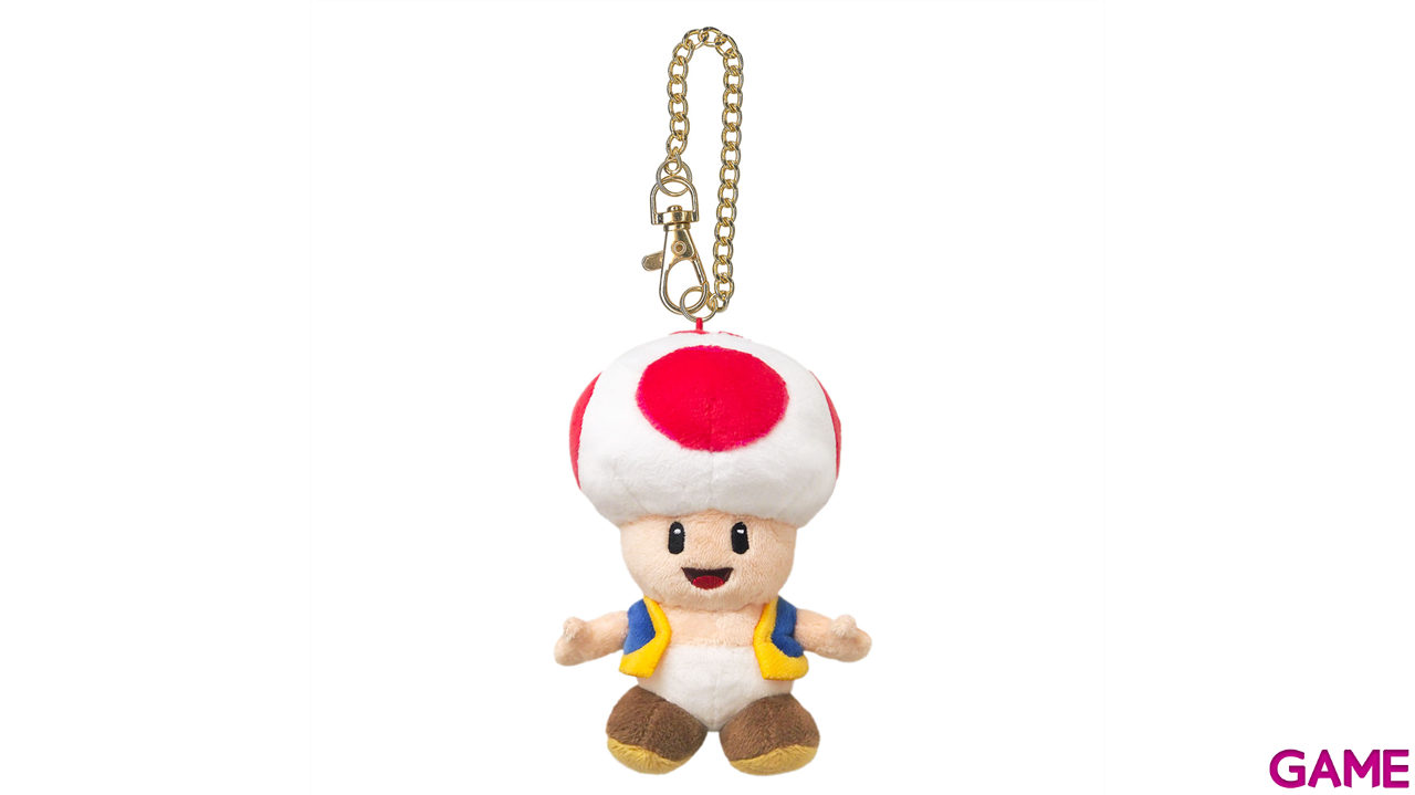 Colgante 3D de peluche Toad para bolsos y mochilas-2
