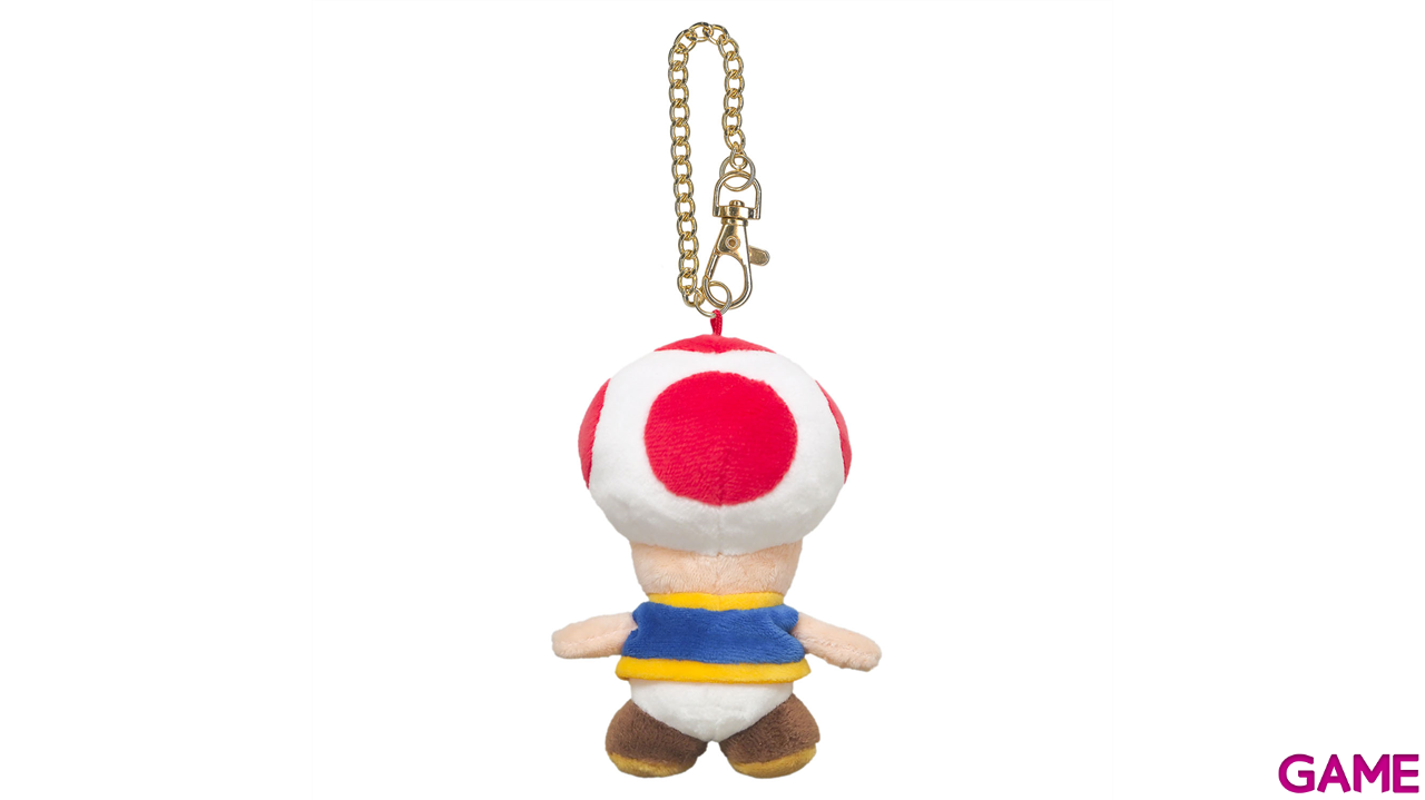 Colgante 3D de peluche Toad para bolsos y mochilas-3