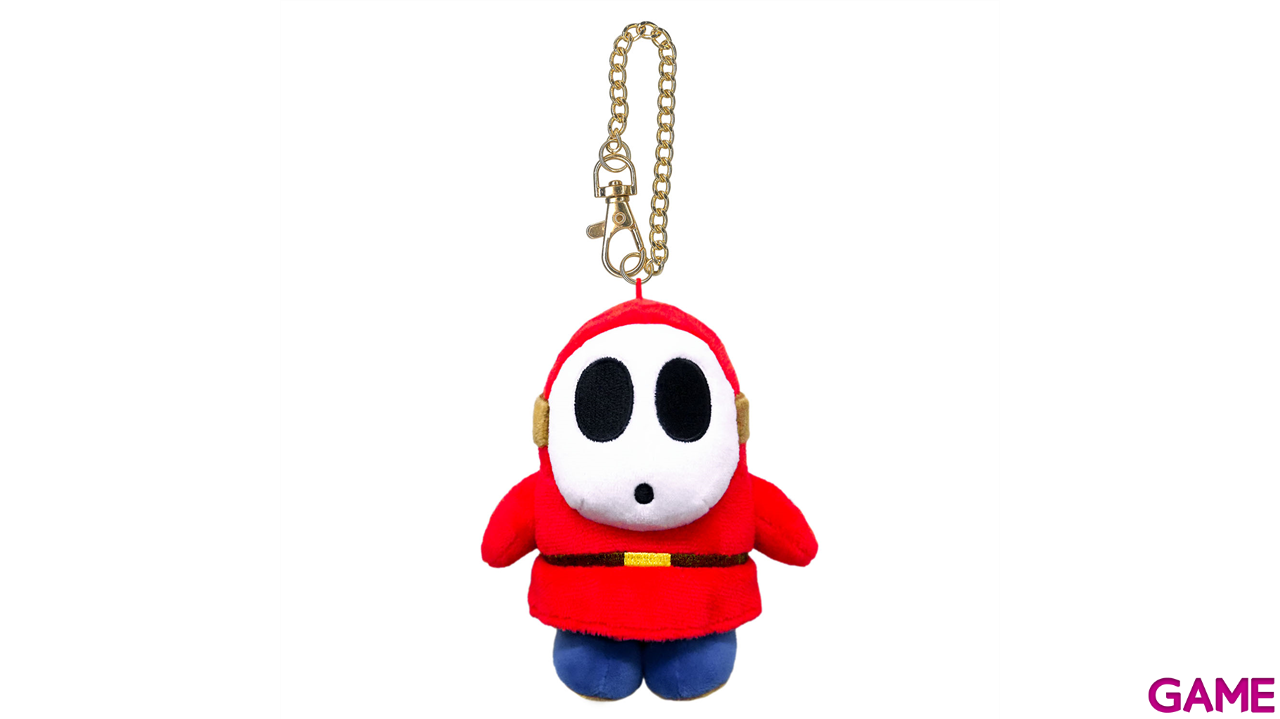 Colgante 3D de peluche Shy Guy para bolsos y mochilas-0