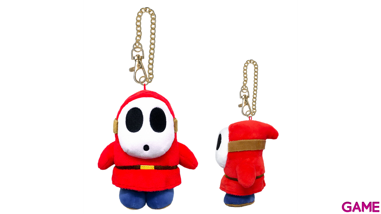 Colgante 3D de peluche Shy Guy para bolsos y mochilas-2