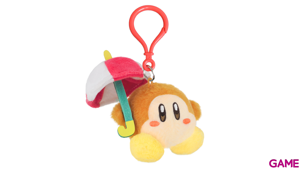 Colgante 3D de peluche Parasol Waddle Dee para bolsos y mochilas-3