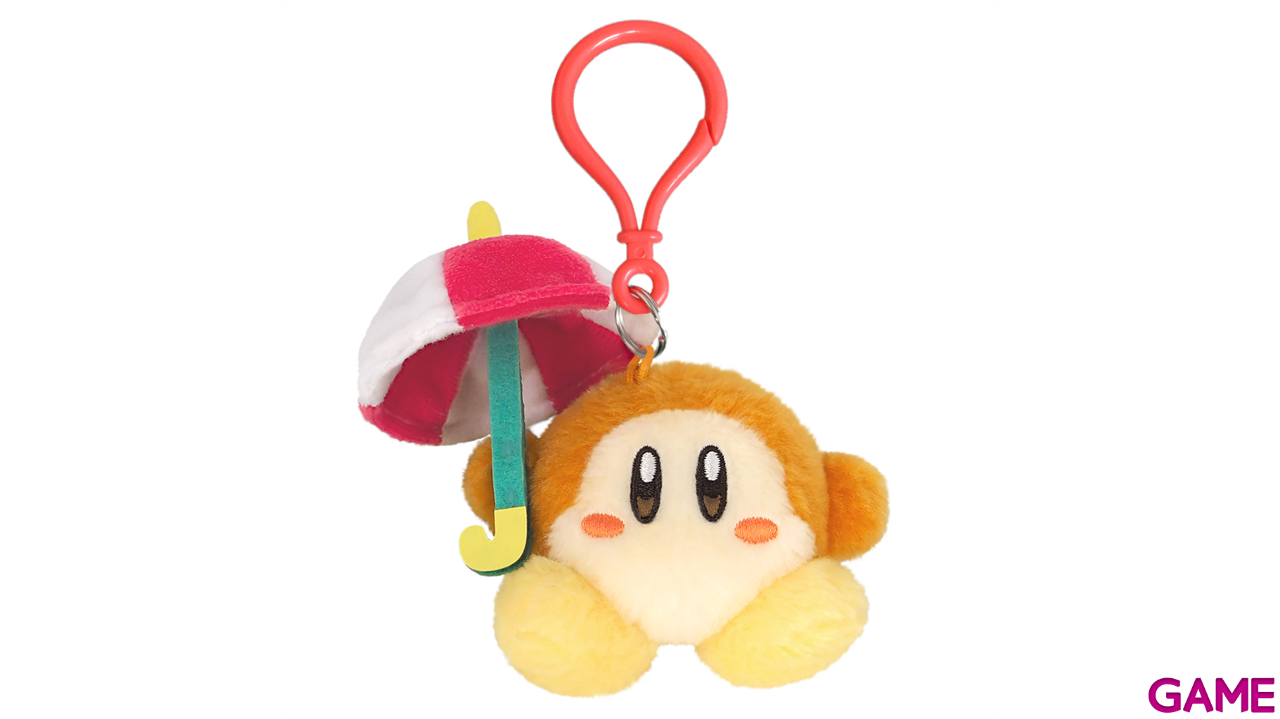 Colgante 3D de peluche Parasol Waddle Dee para bolsos y mochilas-4