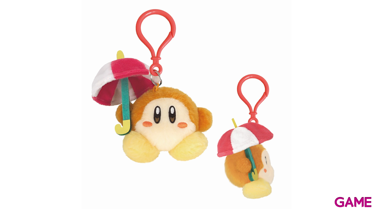 Colgante 3D de peluche Parasol Waddle Dee para bolsos y mochilas-5