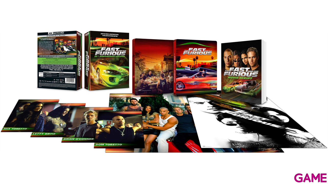 Fast & Furious 4K + BD Edición Steelbook UCE 25º Aniversario-0
