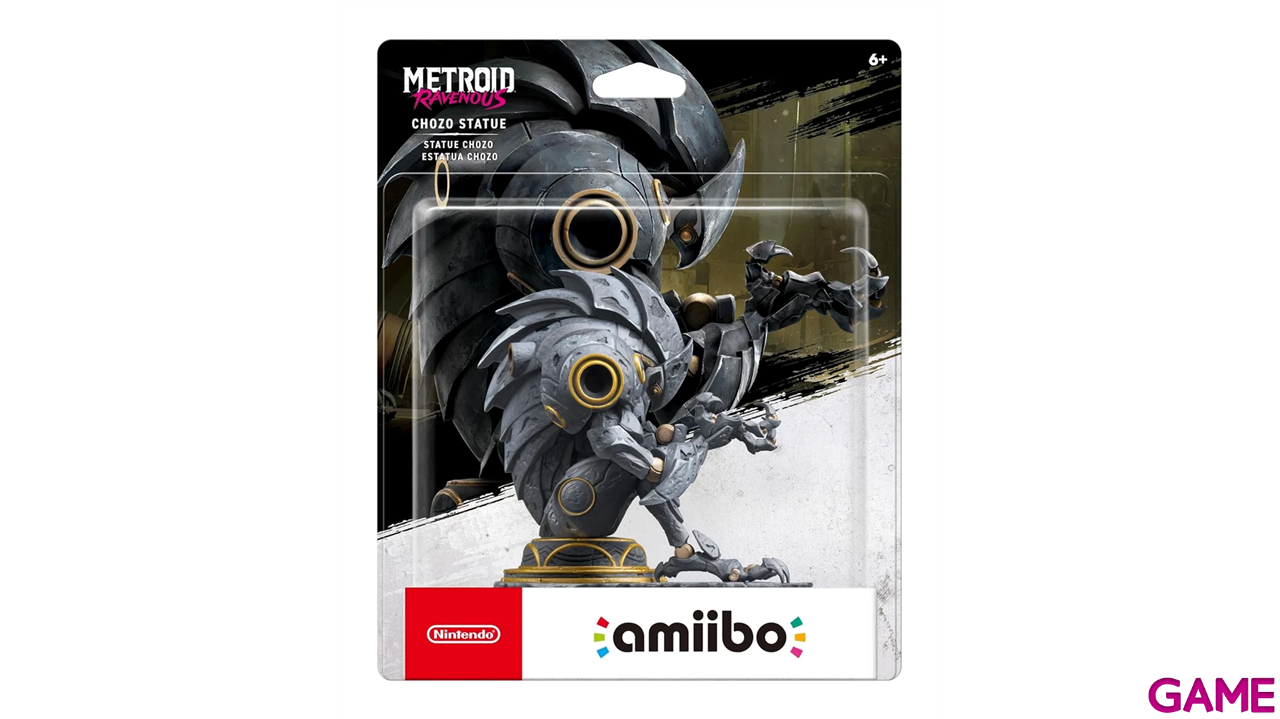 Figura amiibo Estatua Chozo - Colección Metroid Ravenous-1