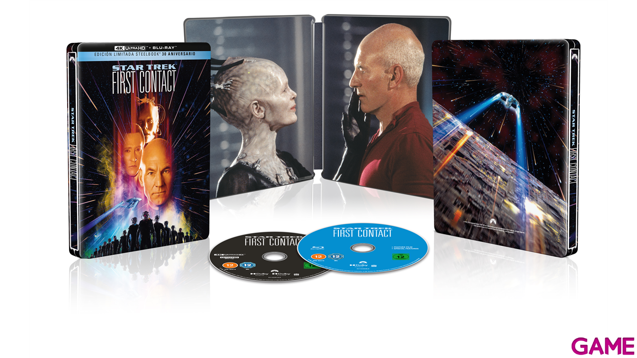 Star Trek VIII Primer Contacto 4K + BD Edición Steelbook 30th-1