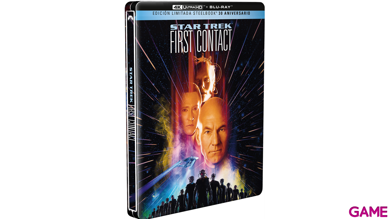 Star Trek VIII Primer Contacto 4K + BD Edición Steelbook 30th-0