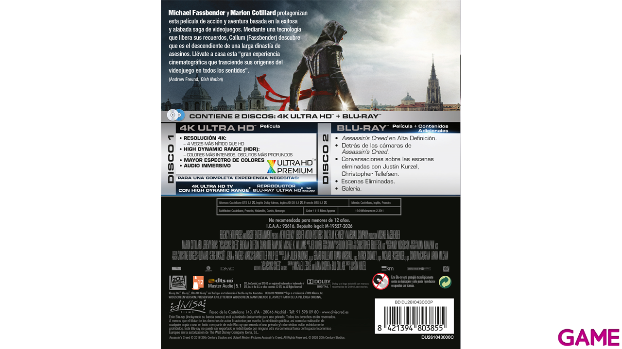 Assassin´s Creed 4K + BD-0