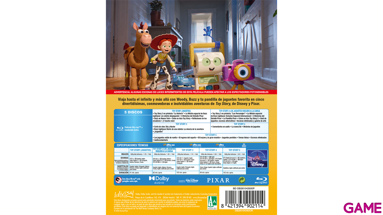 Toy Story Pack 1-5-2
