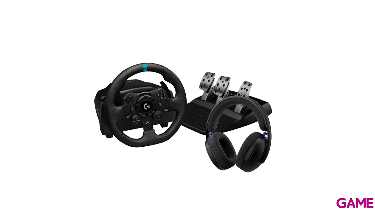 Logitech G923 Trueforce + Auriculares G325 PC - PS5 - PS4 - PS3 - Licencia PlayStation - Volante-0