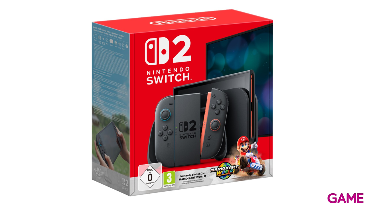 Nintendo Switch 2 + Mario Kart World + 3 Meses NSO-0