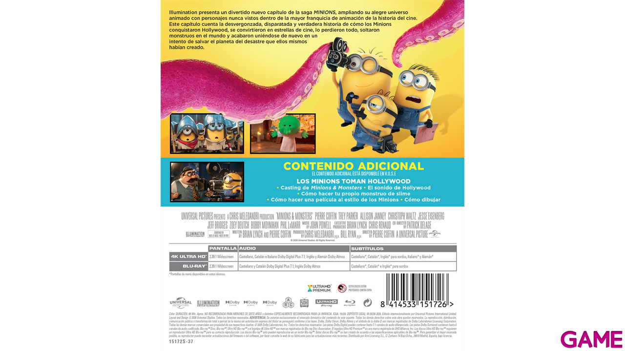 Minions & Monsters 4K + BD-0