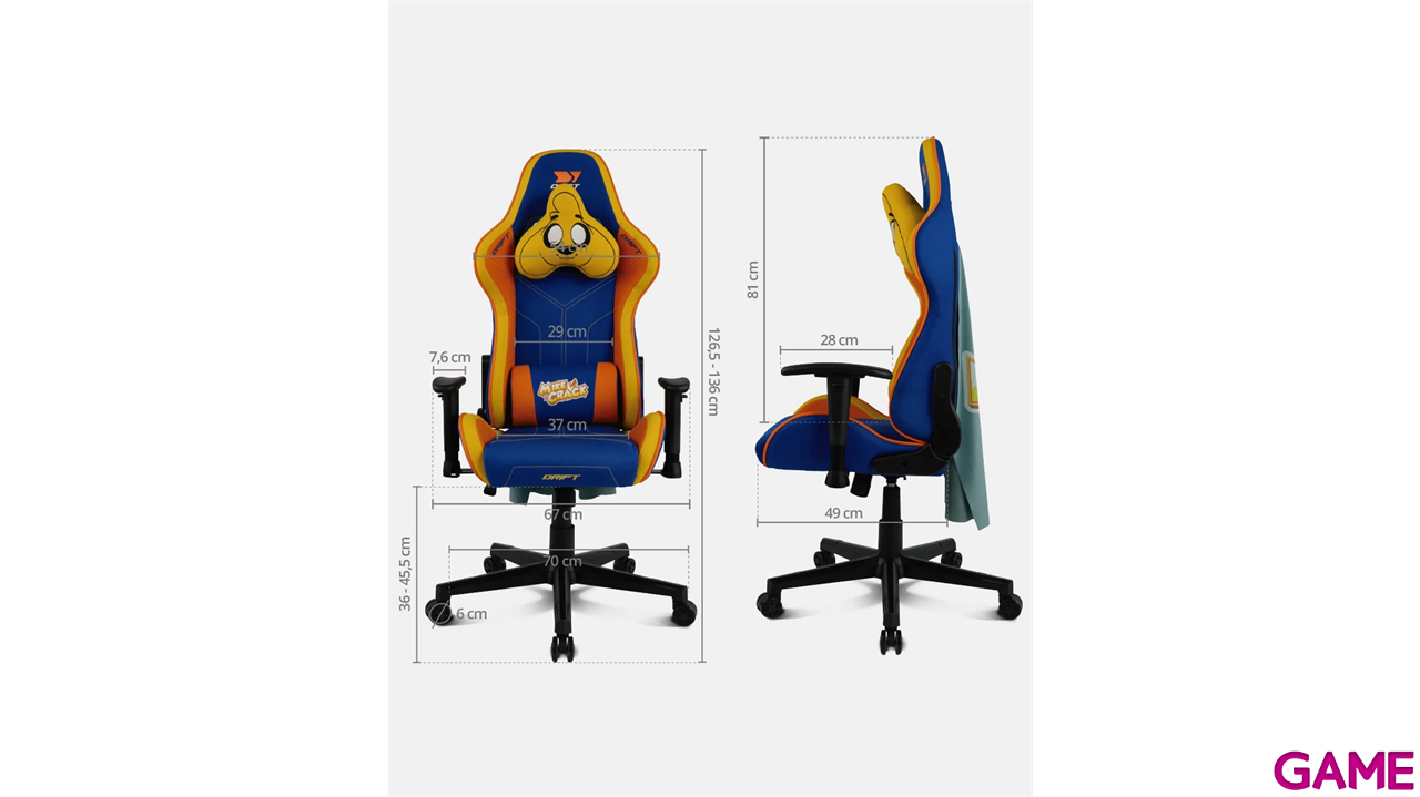 Drift DR90 MikeCrack Tela - Silla Gaming-6
