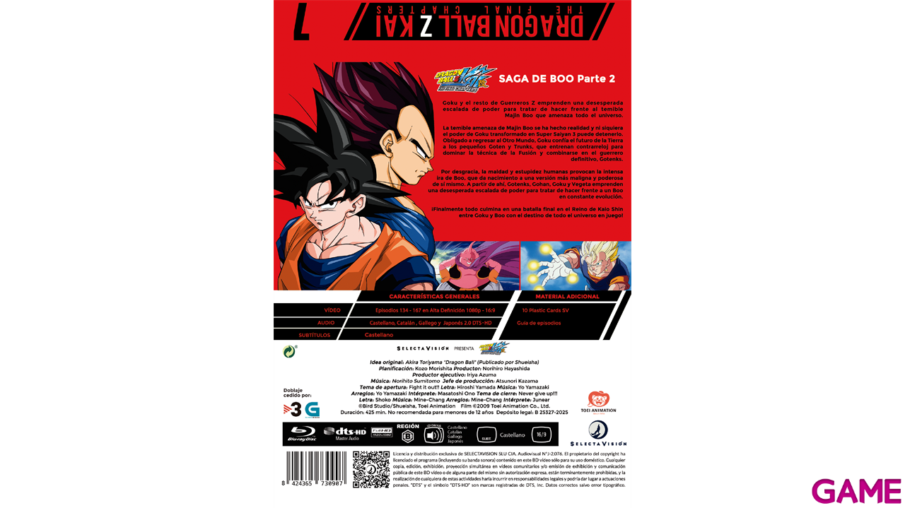 Dragon Ball Z Kai - Bluray Box 7 - Eps 134 al 167-0