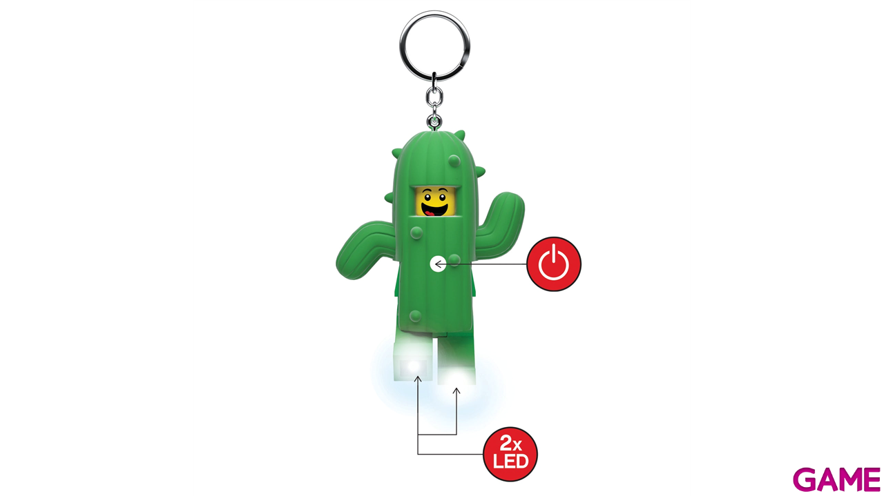 Llavero con linterna LEGO Cactus-1