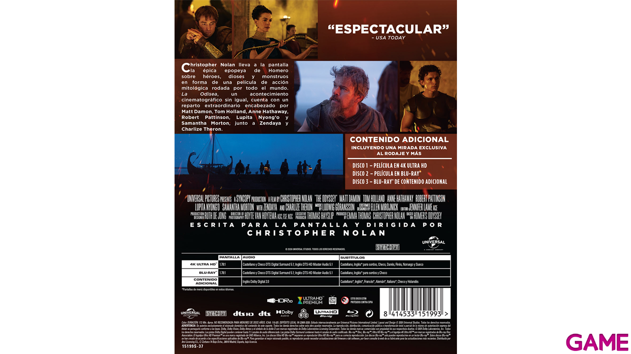 La Odisea 4K + BD Edición Steelbook Gigante-1