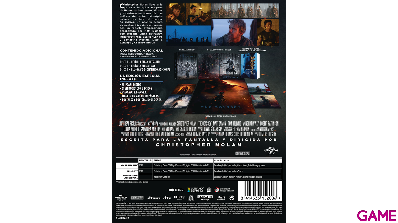 La Odisea 4K + BD Edición Especial UCE-2
