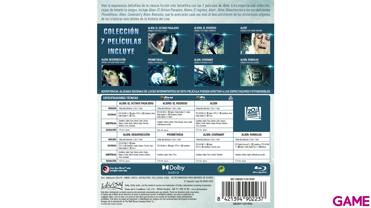 Alien Pack 7 Películas-1