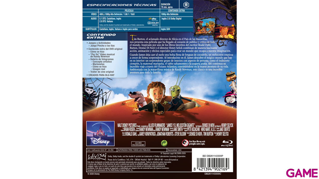 James y el Melocotón Gigante (1996)-1