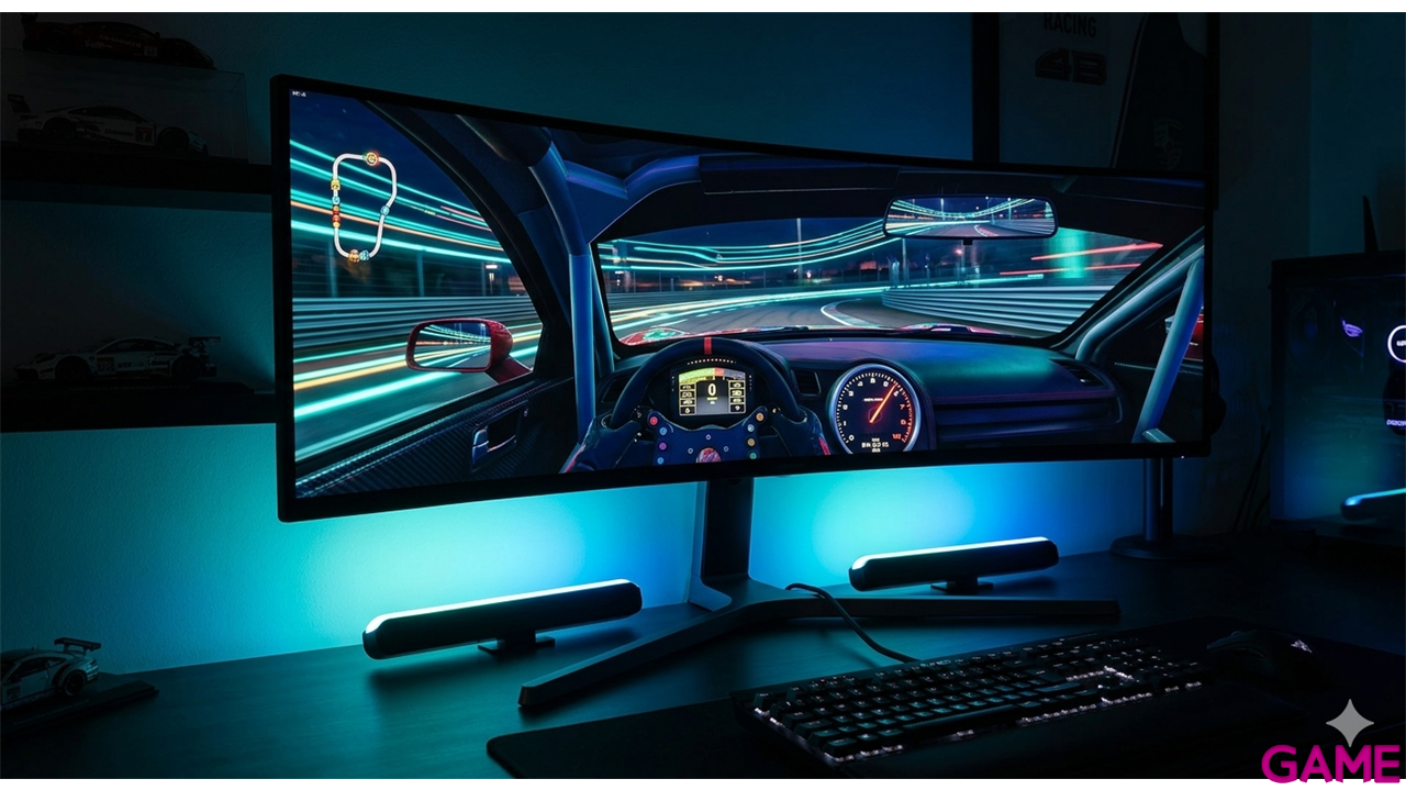 Monitor Gaming + Wiz Set 2 Barras de luz LED RGB-1