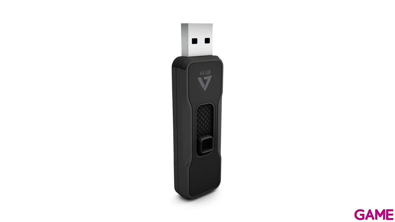 V7 Unidad flash USB 3.1 de 64GB con conector USB retráctil-2