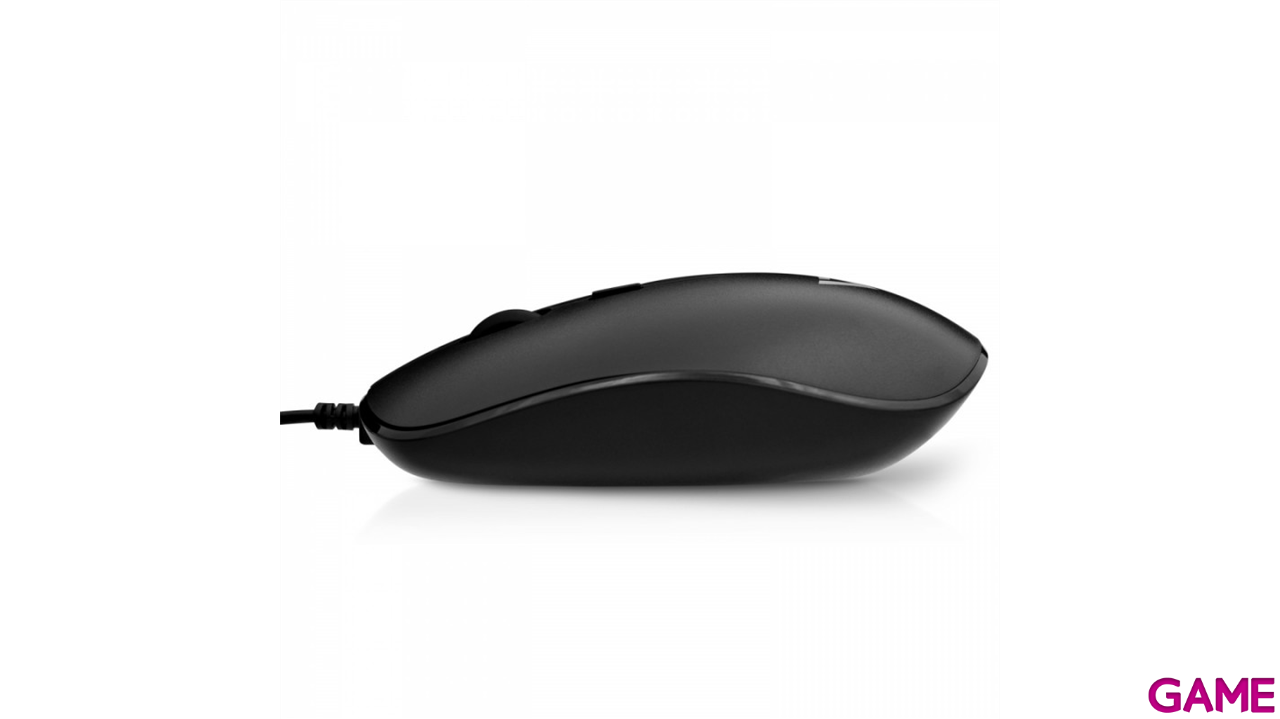 V7 Perfil bajo USB Óptico Ratón - Negro-3