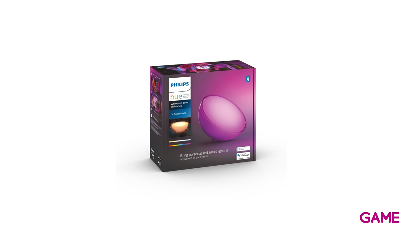Philips Hue - Lámpara de mesa inteligente Hue Go RGB Portatil-0