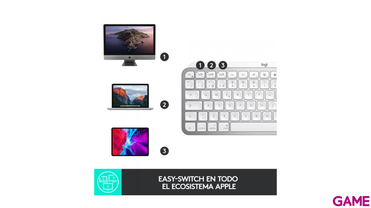 Logitech Mx Keys Mac Mini Wireless Illuminated KB-4