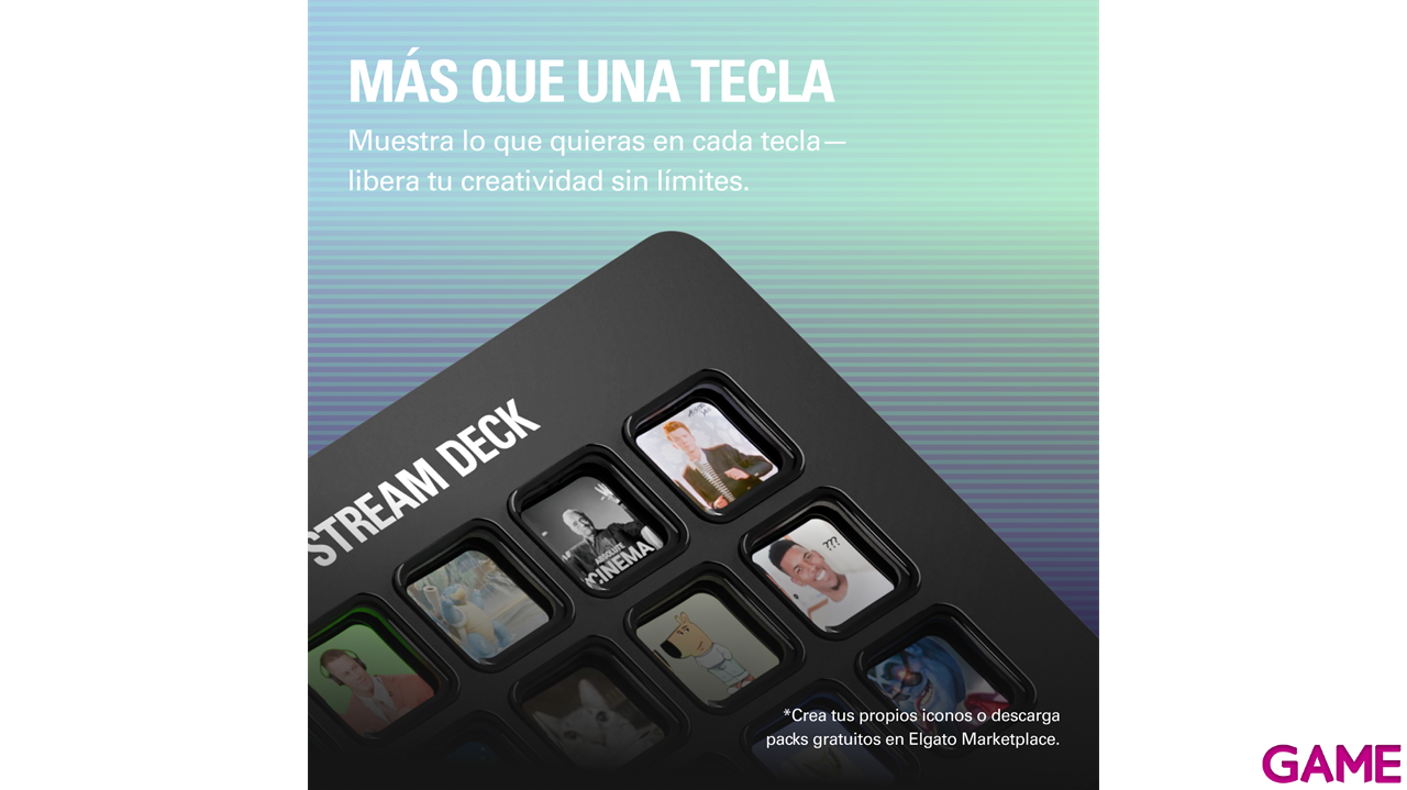Elgato Stream Deck MK2 Negro 15 botones - Controlador Streaming-2