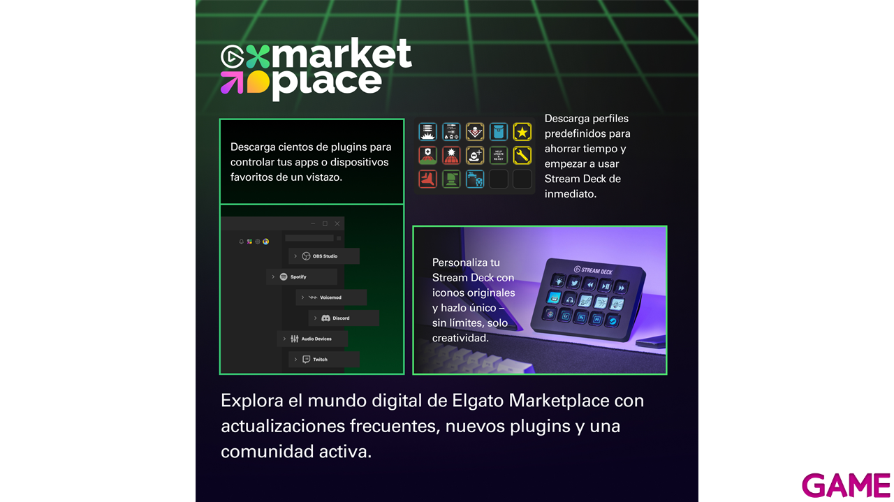 Elgato Stream Deck MK2 Negro 15 botones - Controlador Streaming-4