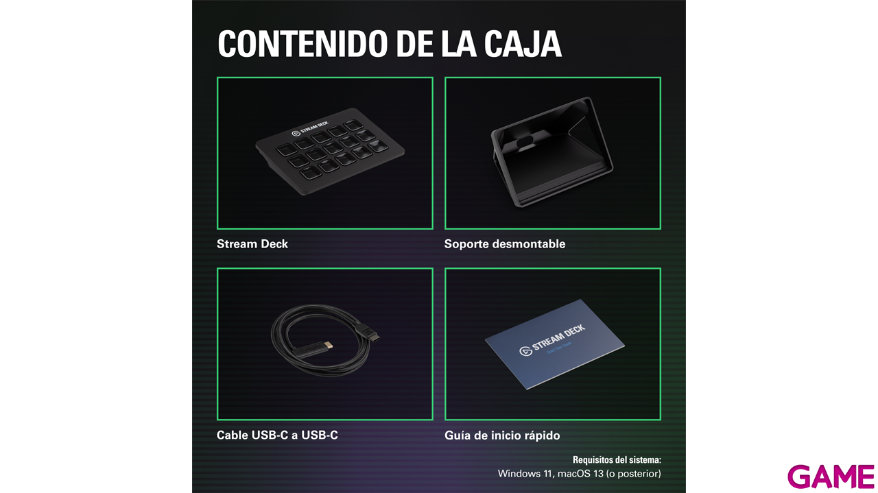 Elgato Stream Deck MK2 Negro 15 botones - Controlador Streaming-5