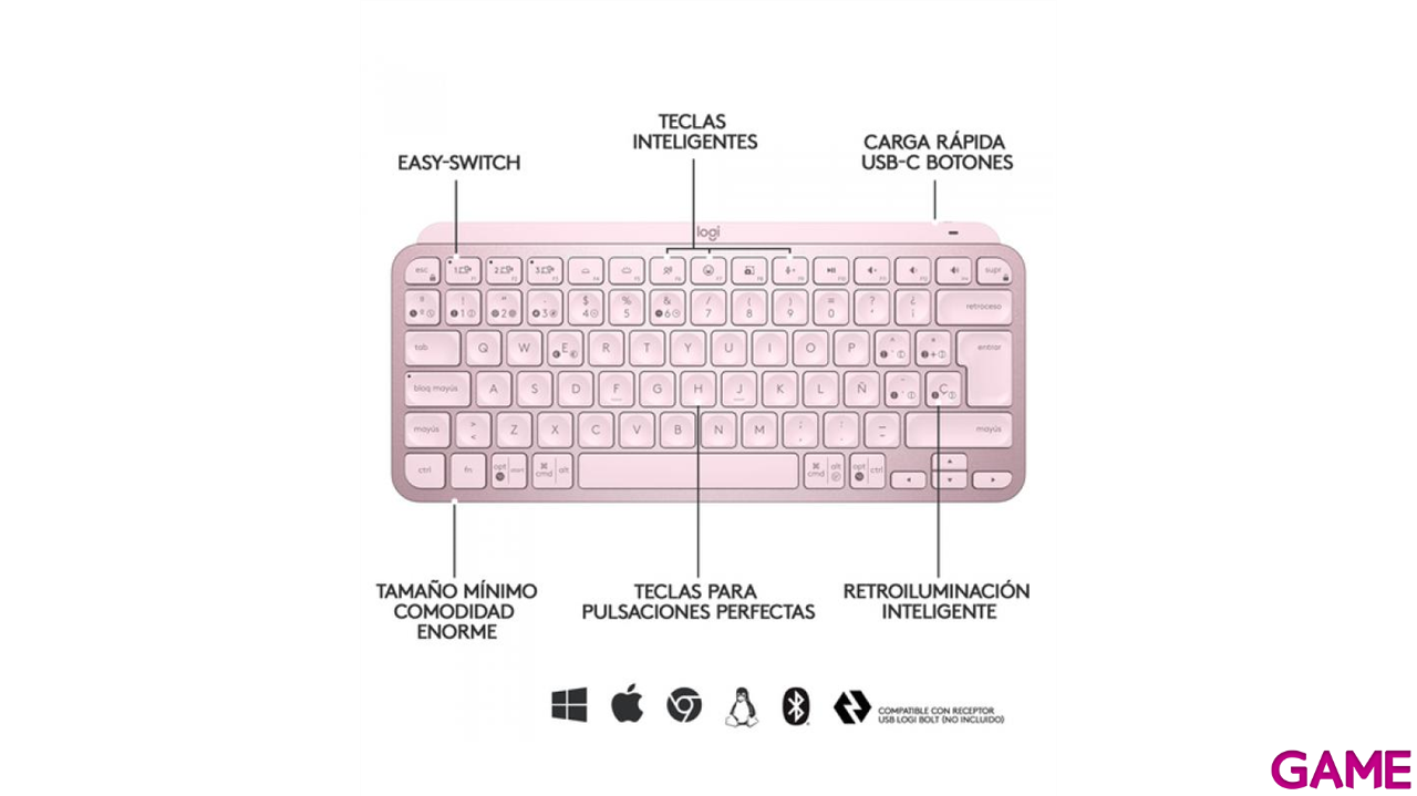 Logitech MX Keys Mini Minimalist Wless Illum KB teclado-1