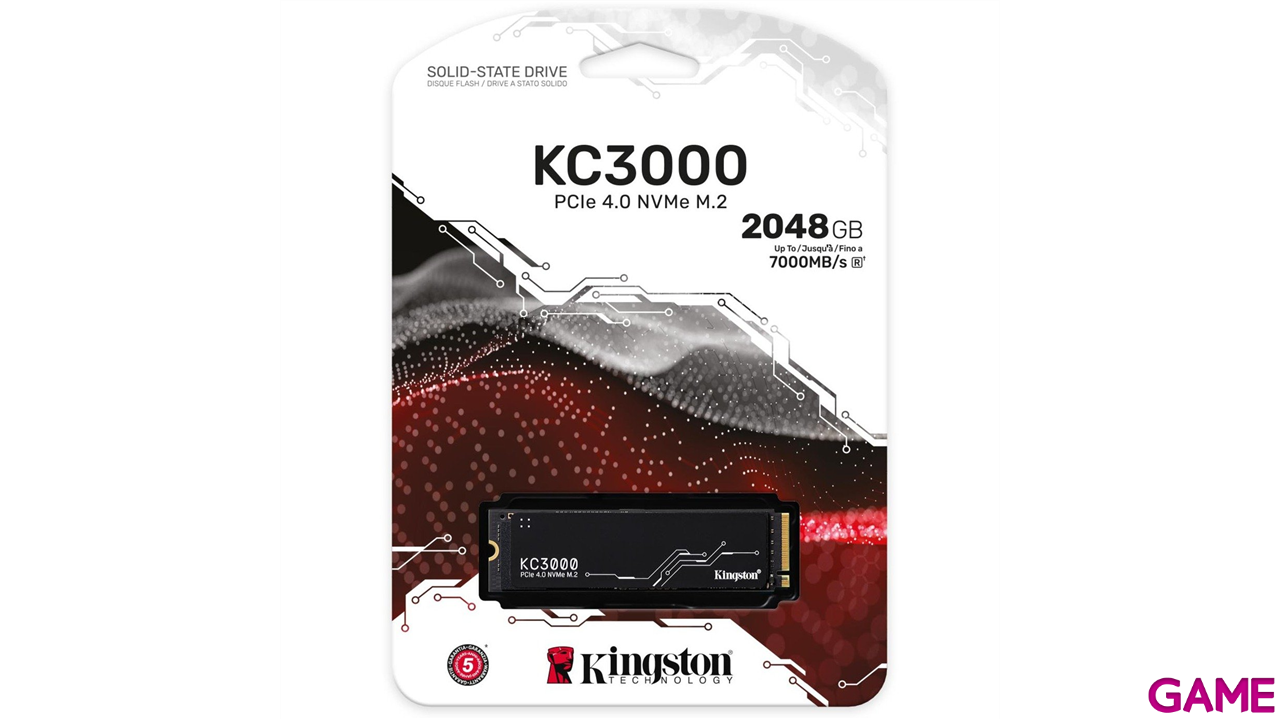 Kingston Technology KC3000 M.2 2TB PCI Express 4.0 3D TLC NVMe - Disco Duro-1