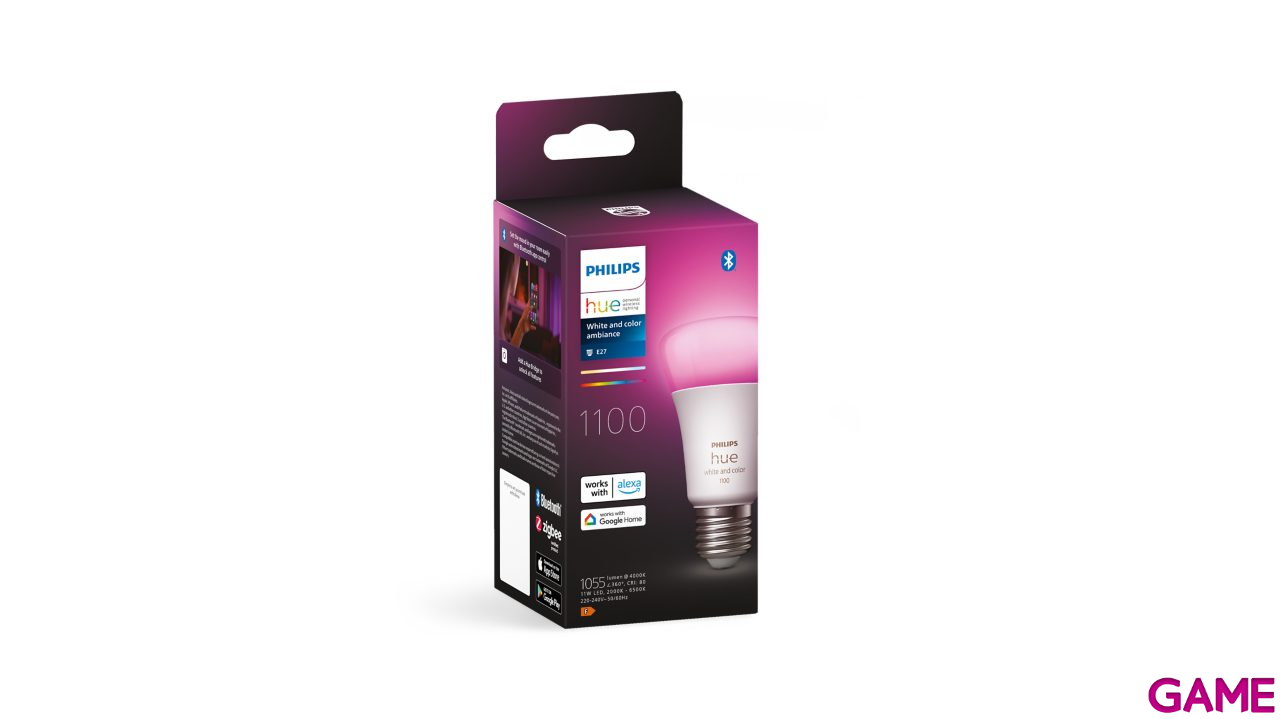 Philips Hue - Bombilla LED Inteligente A60 E27 RGB 9W-3