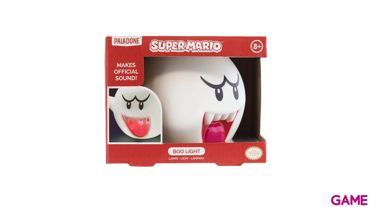 Lampara con sonido Super Mario Boo de 12 cm-0