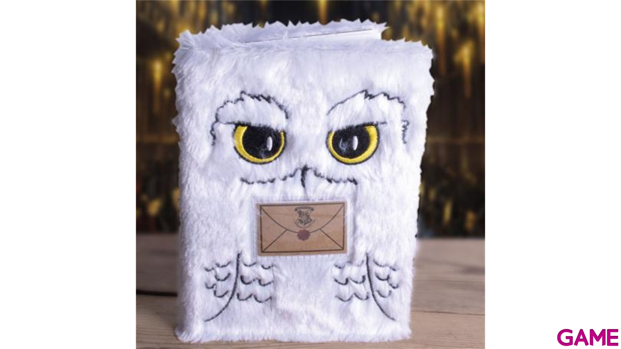 Cuaderno peluche A5 Hedwig Harry Potter-1