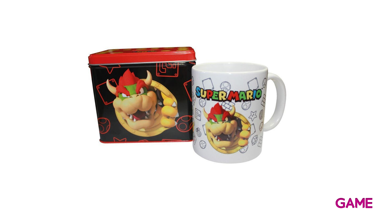 Set Taza Hucha Bowser Super Mario Bros Nintendo-0