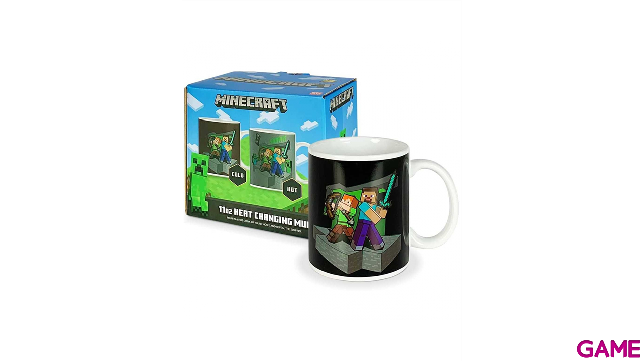 Taza Termosensible Minecraft color de la tierra de 325 ml-0