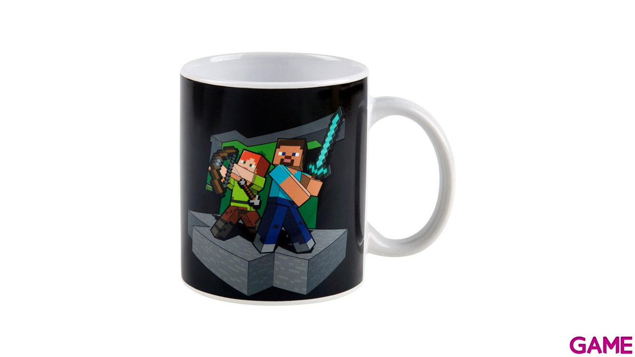 Taza Termosensible Minecraft color de la tierra de 325 ml-1
