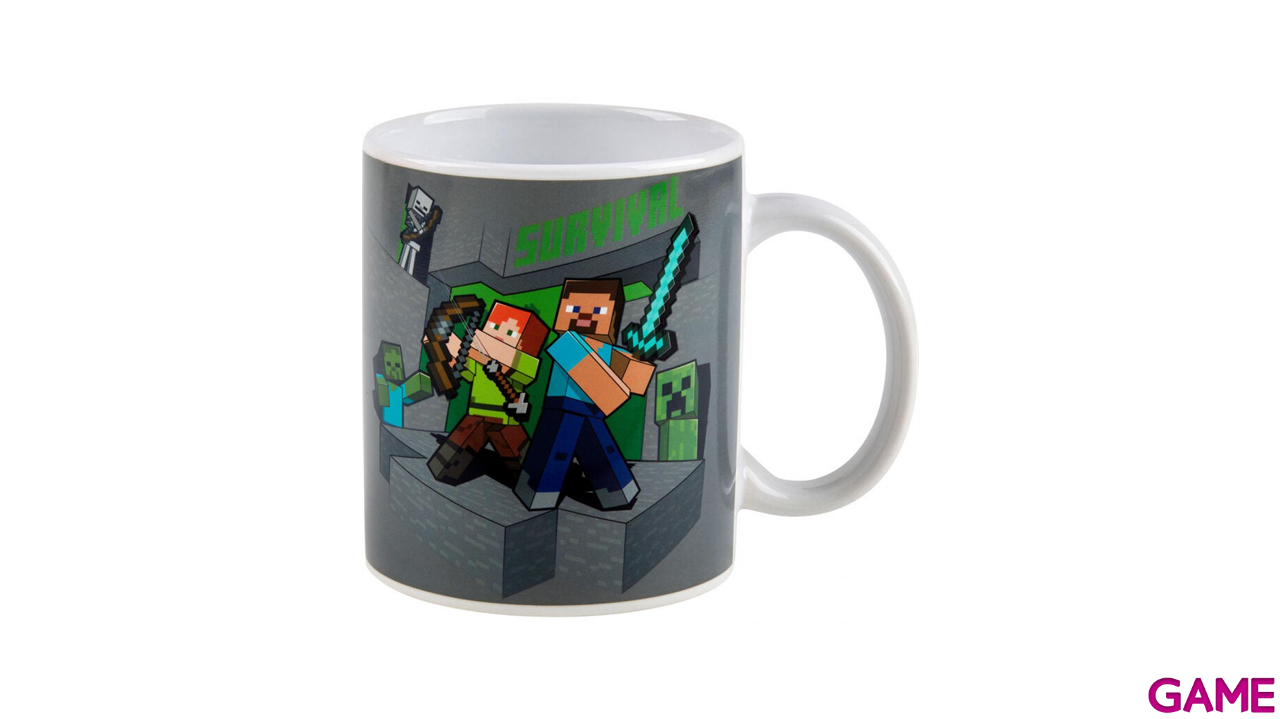 Taza Termosensible Minecraft color de la tierra de 325 ml-2