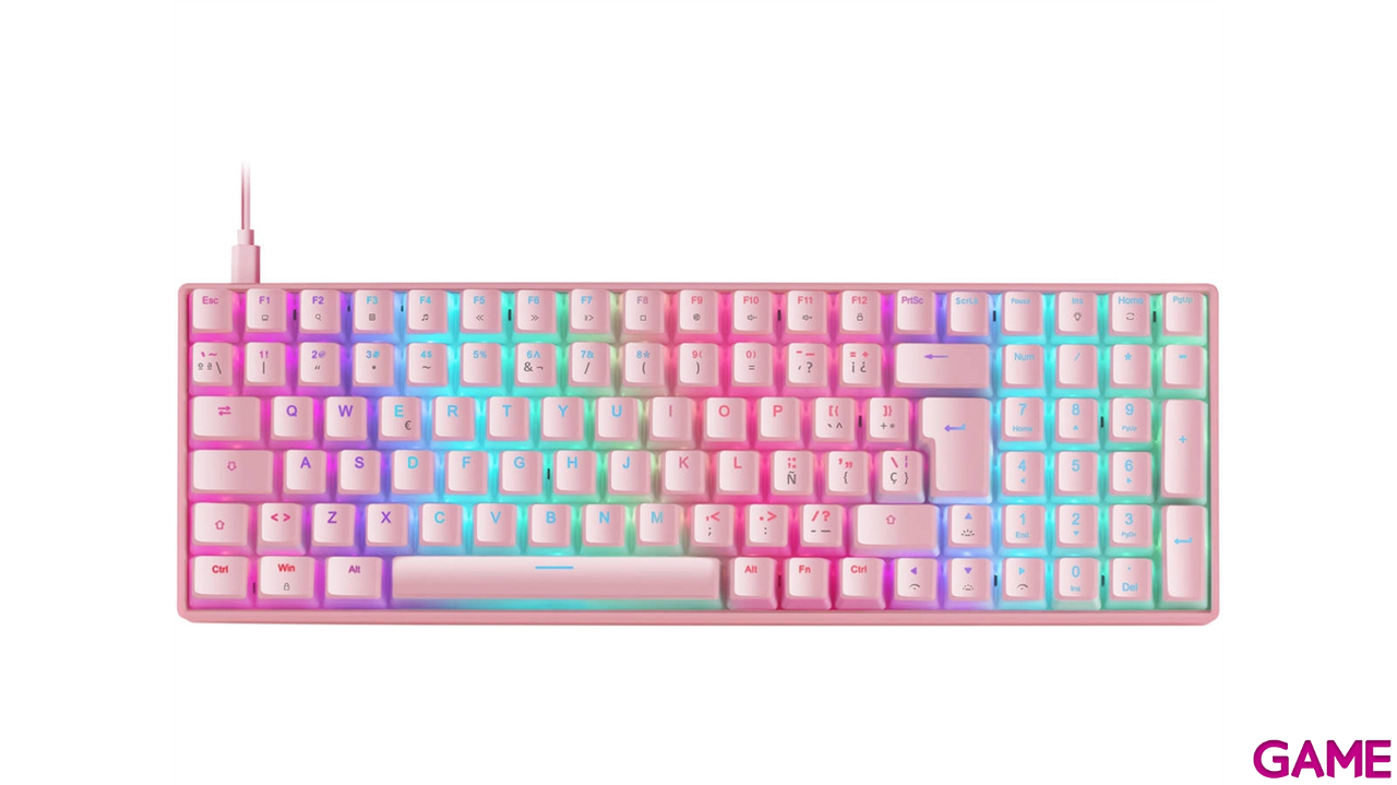 Mars Gaming MKULTRA RGB Mecánico Rosa - Teclado Gaming-1