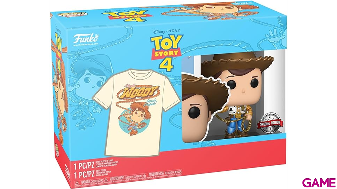 Set figura POP Tee Disney Toy Story Sheryff Woody Exclusive-1